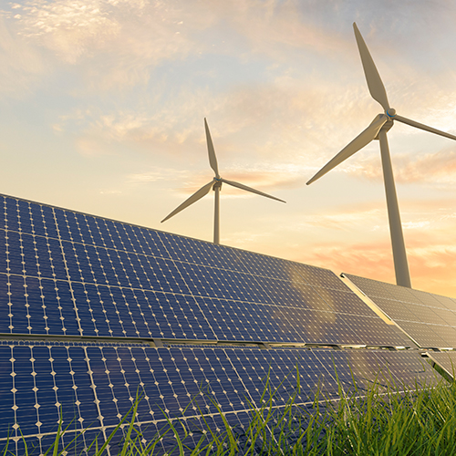 solar and wind power