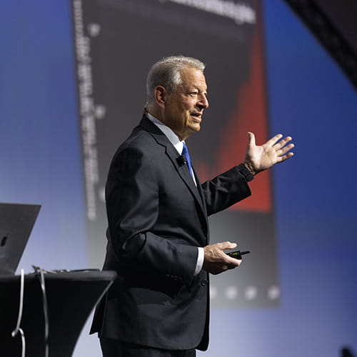 al gore during a presentation