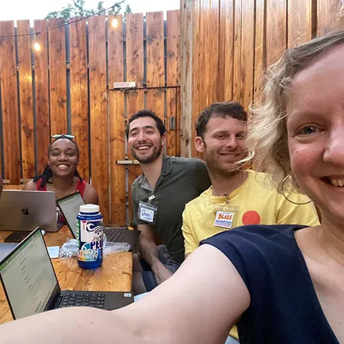 changemakers gather for a selfie