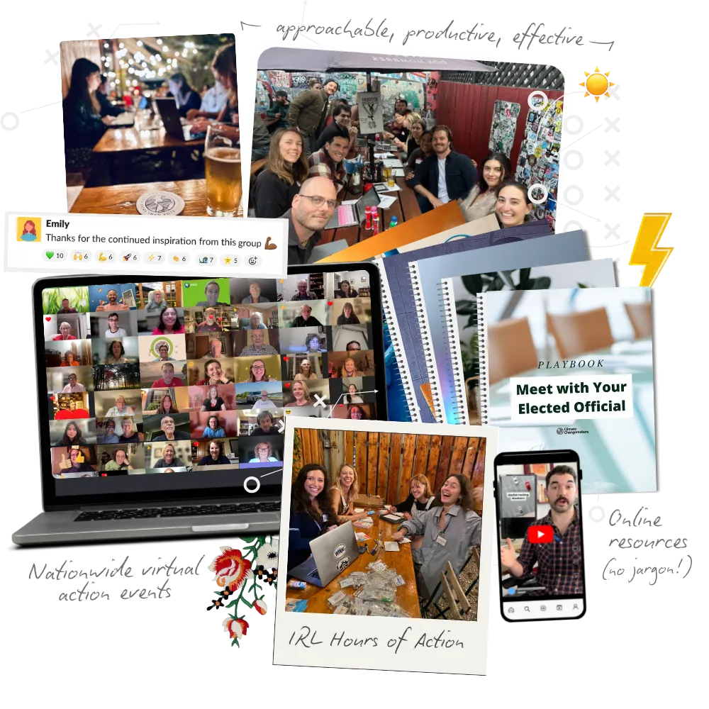 collage of changemakers events