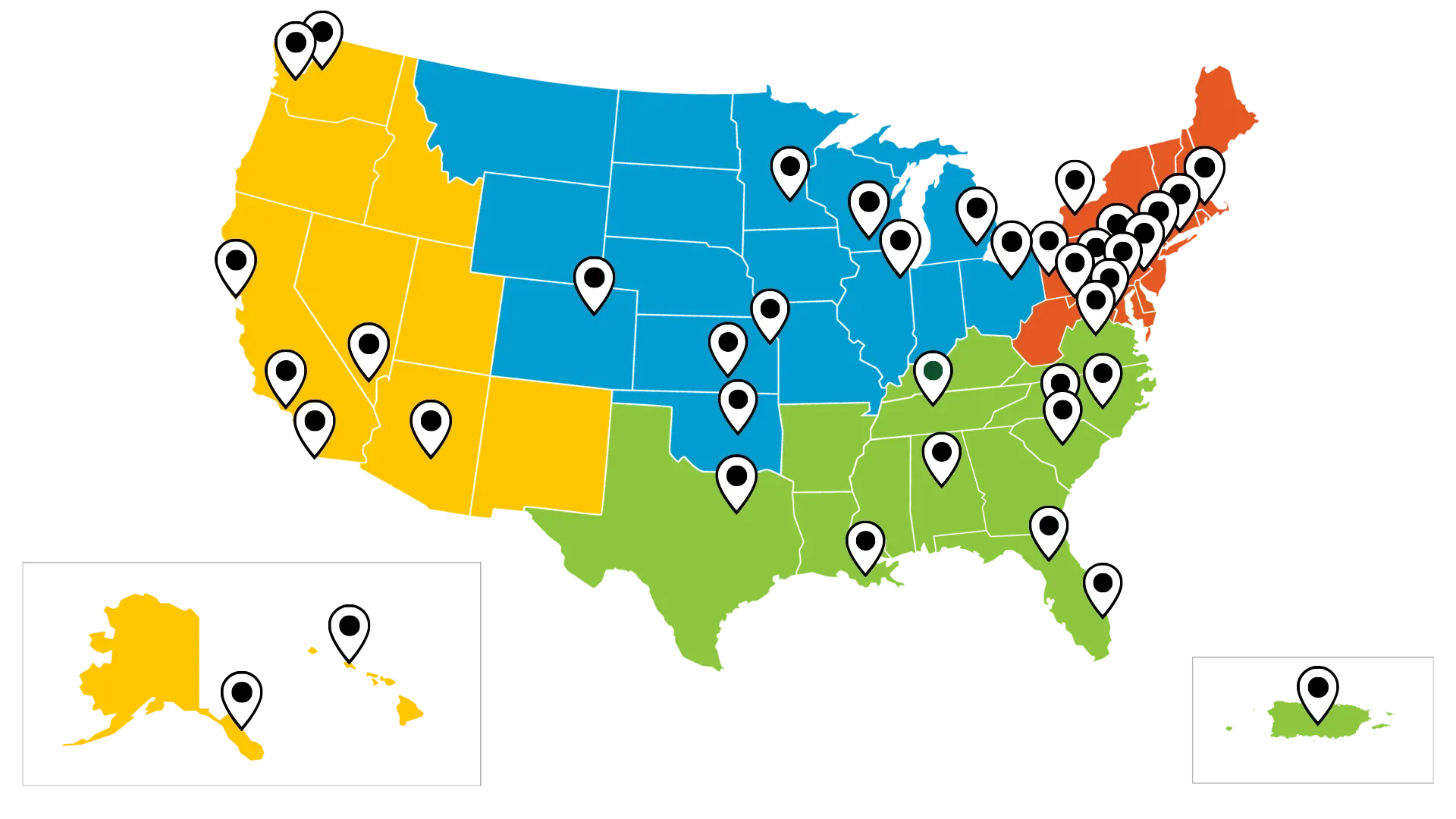 regions holding events