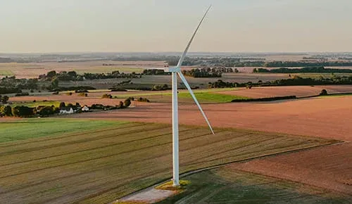 turbine over field