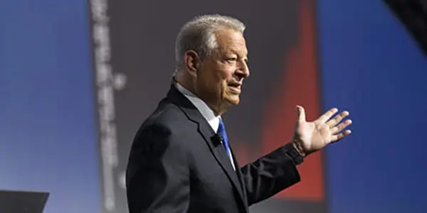 al gore giving presentation at a training