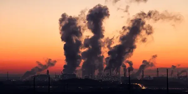 factory emitting smoked