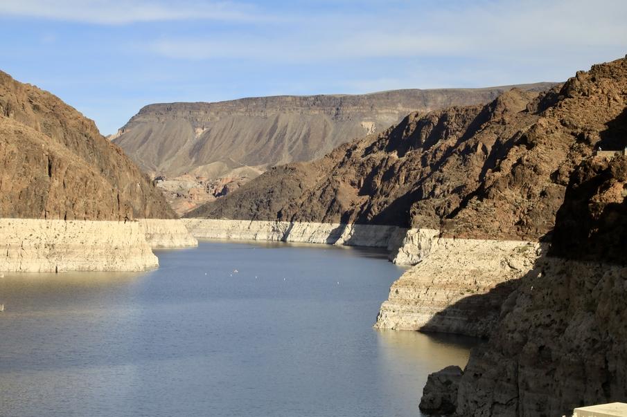 High ground view of lake mead