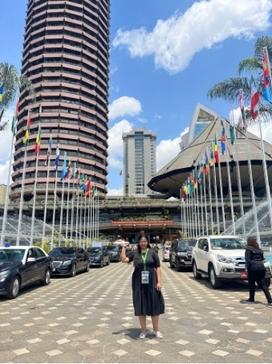 Africa Branch member in downtown nairobi