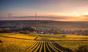 Turbines at Sunset 