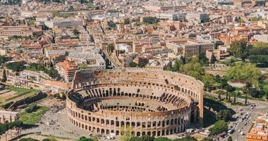 aerial view of Rome, Italy