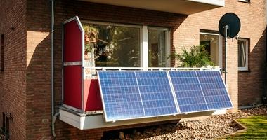 plug in solar panels on apartment balcony