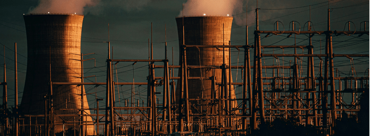 Power plant stacks