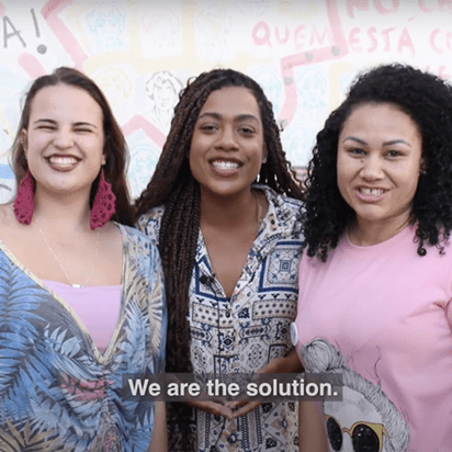 Isadora Gran, Joelma de Souza, and Brenda Vitória