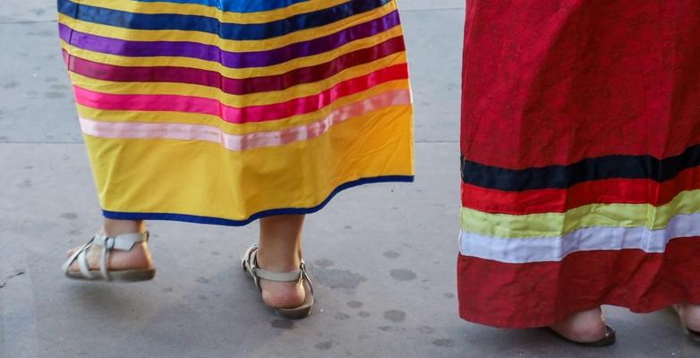 Woman in Skirt