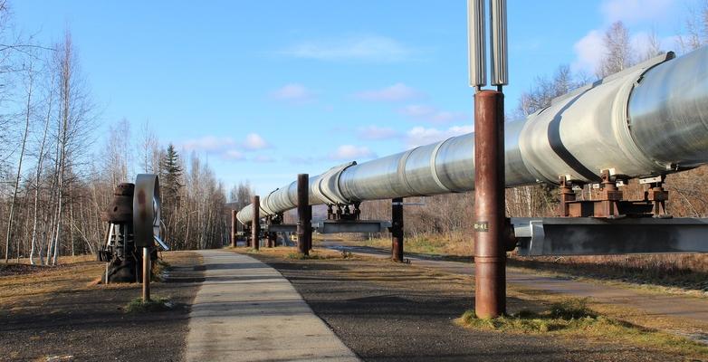 Pipeline going through rural land