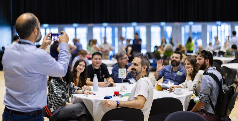 Attendees seated at a Climate Reality training in Rome