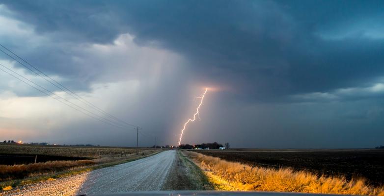storm over midwest field
