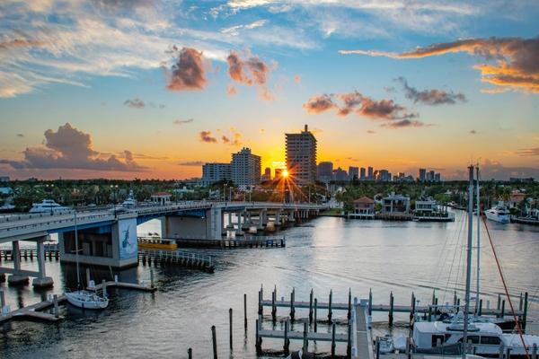 Fort Lauderdale, Florida at Sunset