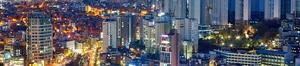 Seoul, South Korea Nighttame city scape