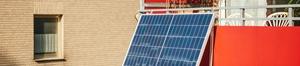 solar panel on balcony